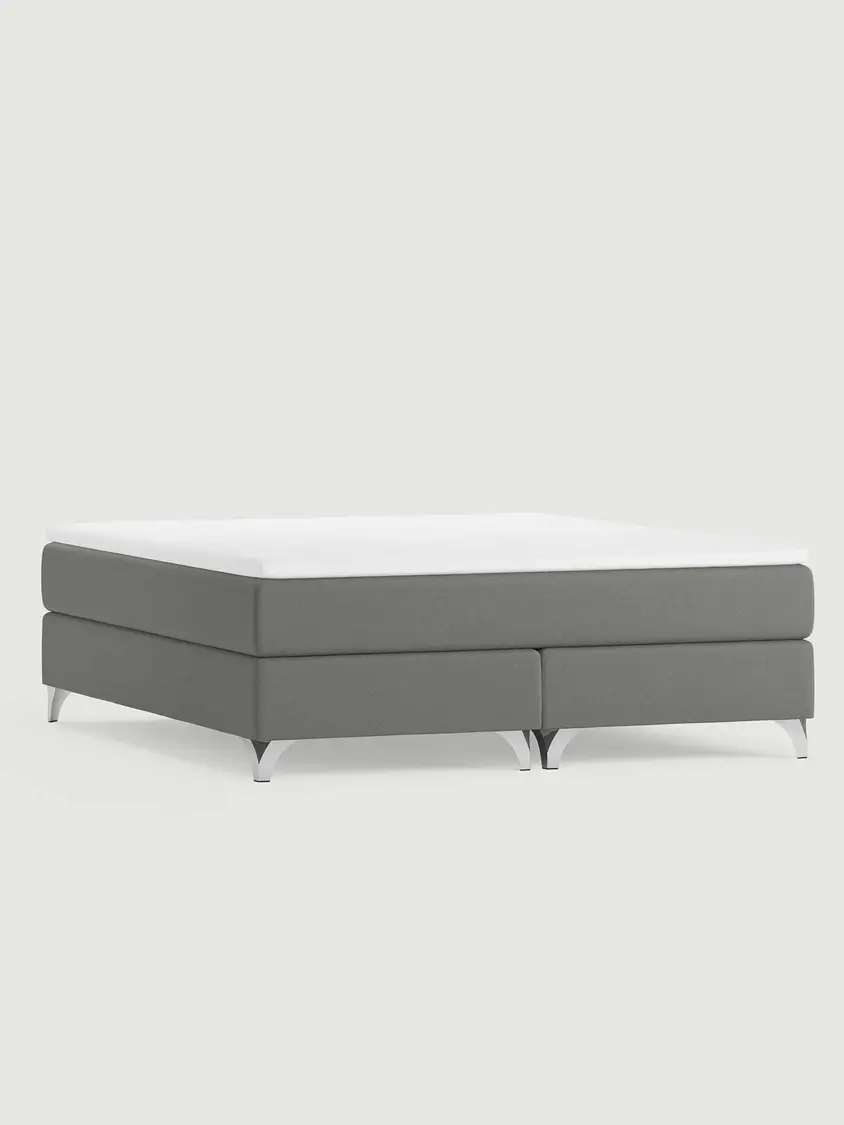 Säng Annehamn 210x200 Duozon Mjuk/Multizon Fast Sa.149.Ljusgrå