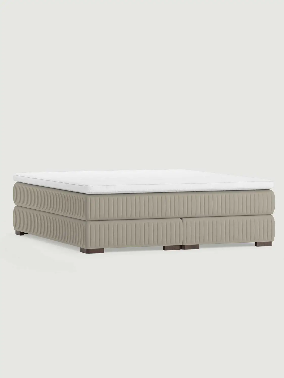 Säng Liljeskär 180x210 Fast/Fast H.22.Gråbeige Säng Liljeskär 180x210 Fast/Fast H.22.Gråbeige