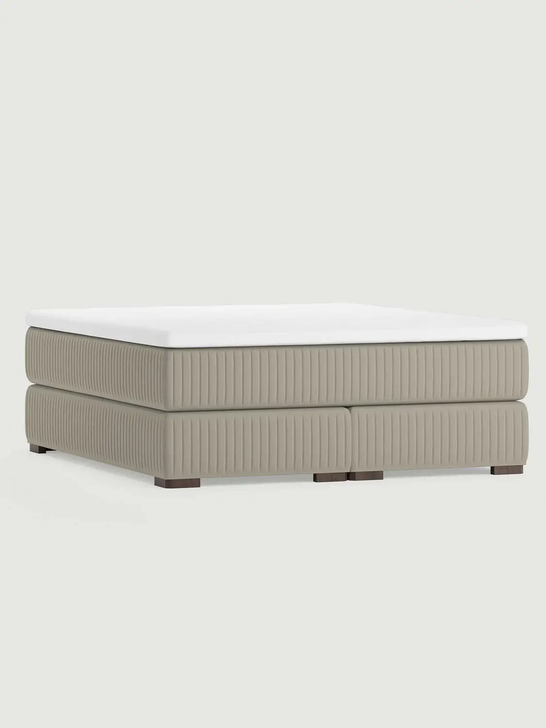 Säng Adelhamn 210x210 Fast/Medel H.22.Gråbeige Säng Adelhamn 210x210 Fast/Medel H.22.Gråbeige