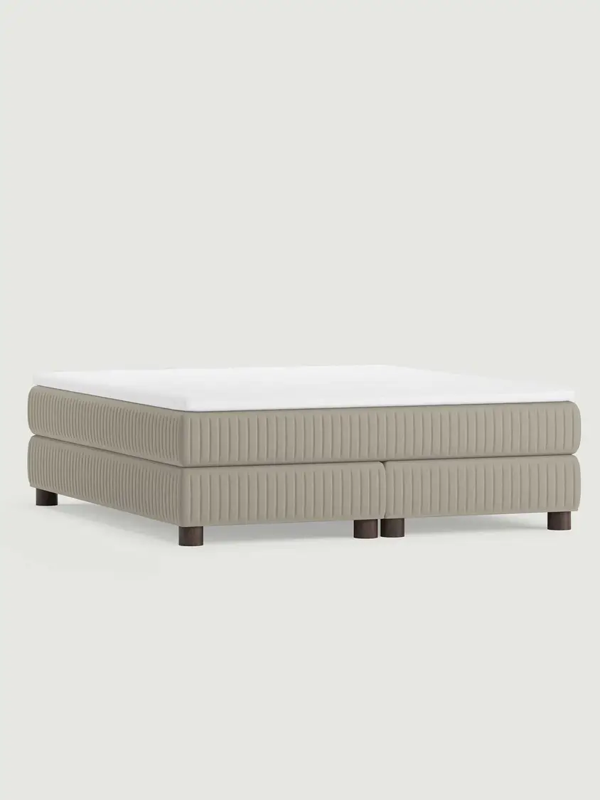 Säng Bellehamn 180x210 Extra fast/Extra fast H.22.Gråbeige