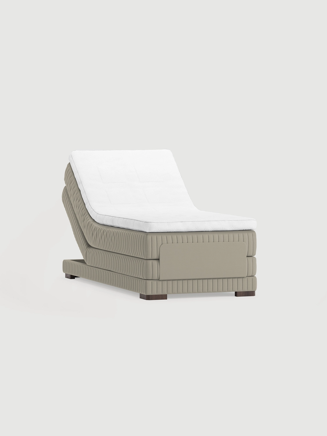 Säng Dalarskär 80x200 Medel H.22.Gråbeige