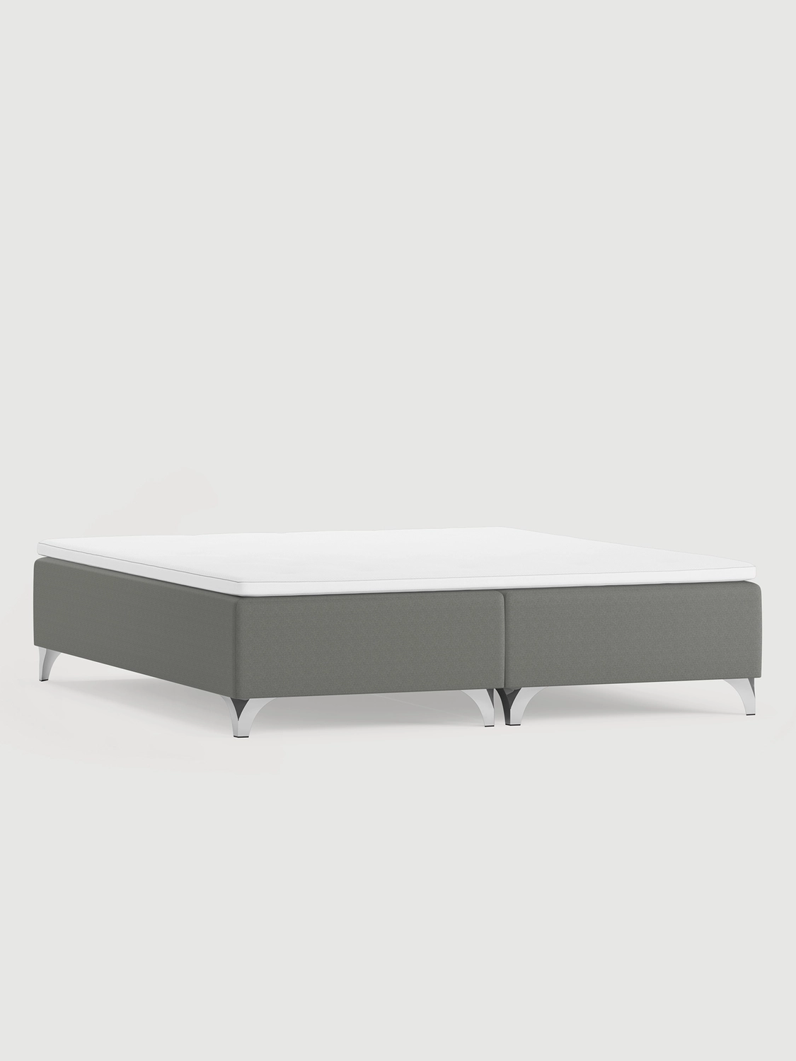 Säng Marielund 180 Fast/Fast Sa.149.Ljusgrå