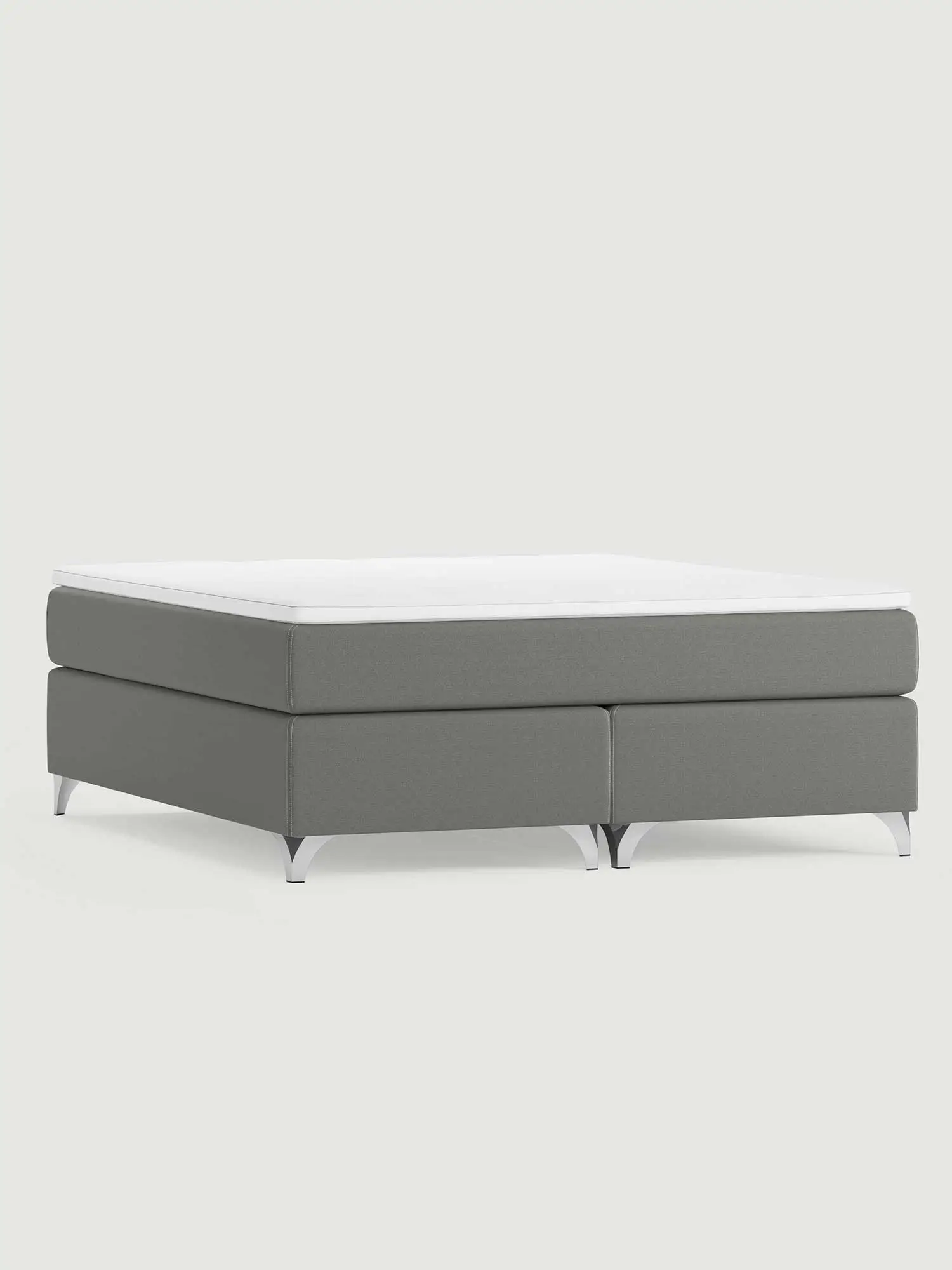 Säng Videlund 160x200 Multizon Fast/Multizon Fast Sa.149.Ljusgrå