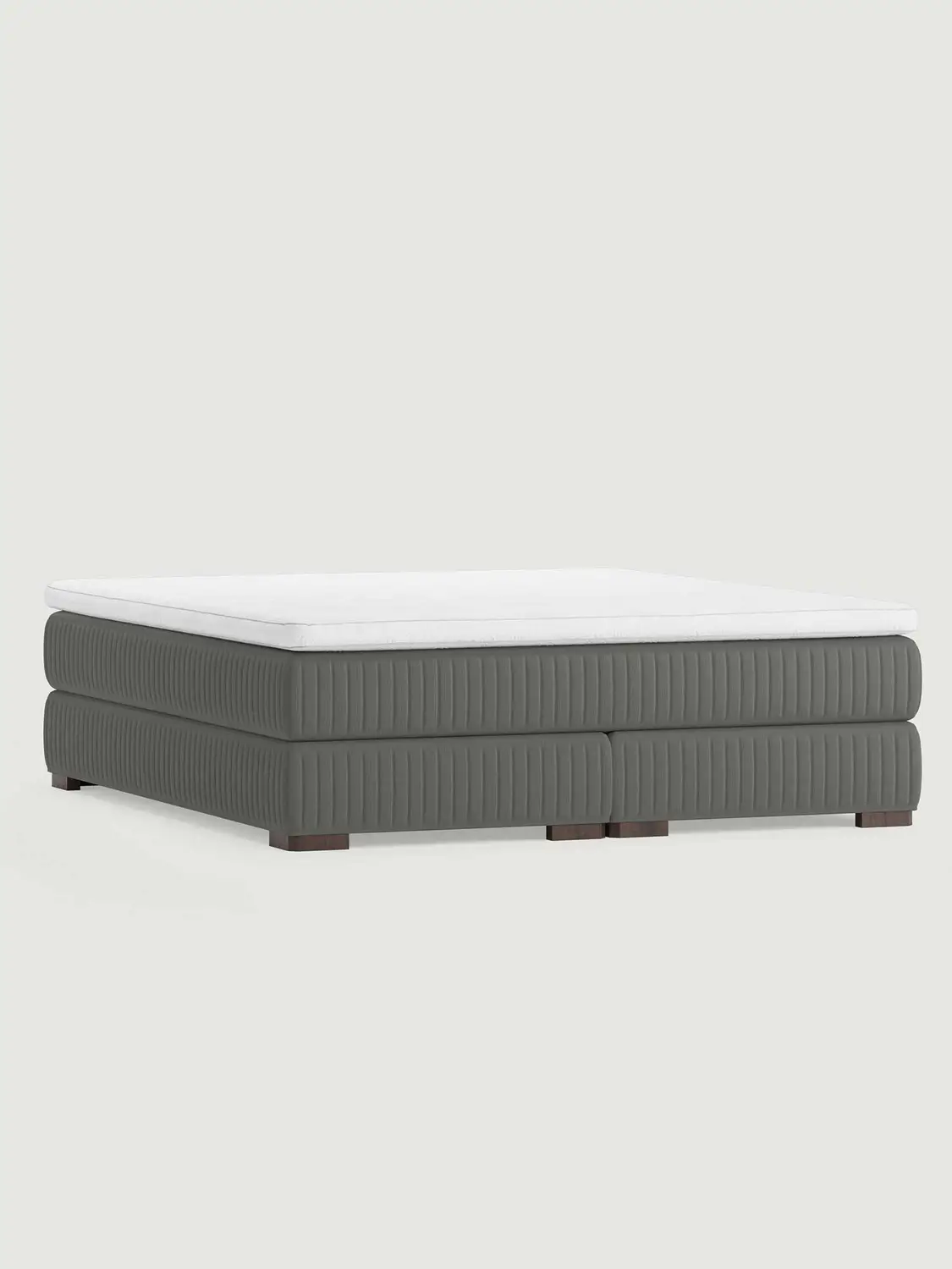 Säng Liljeskär 180x210 Medel/Extra fast H.19.Grå Säng Liljeskär 180x210 Medel/Extra fast H.19.Grå