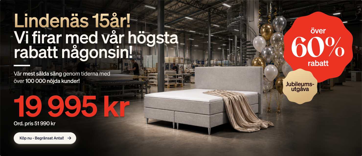 Lindenäs 15år! Vi firar med vår högsta rabatt någonsin! 19 995 kr Ord. Pris 51 990 kr