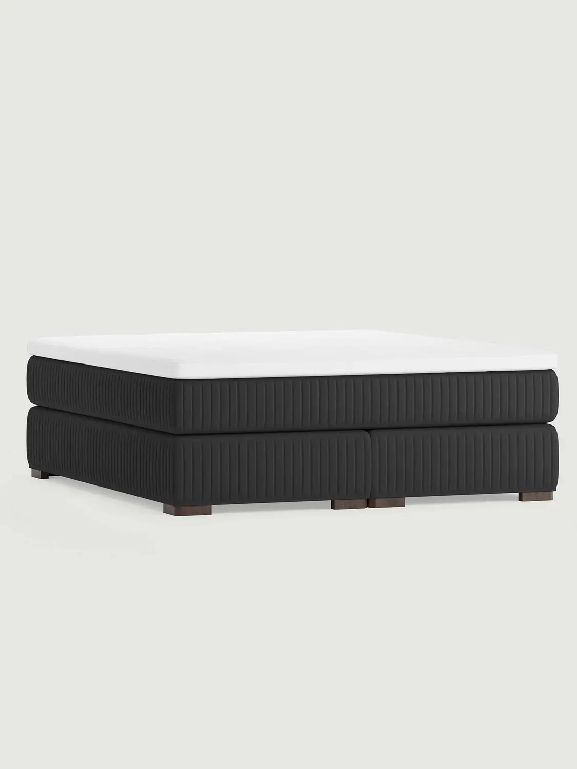 Säng Vingeskär 210x210 Medel/Extra fast H.17.Svart Säng Vingeskär 210x210 Medel/Extra fast H.17.Svart