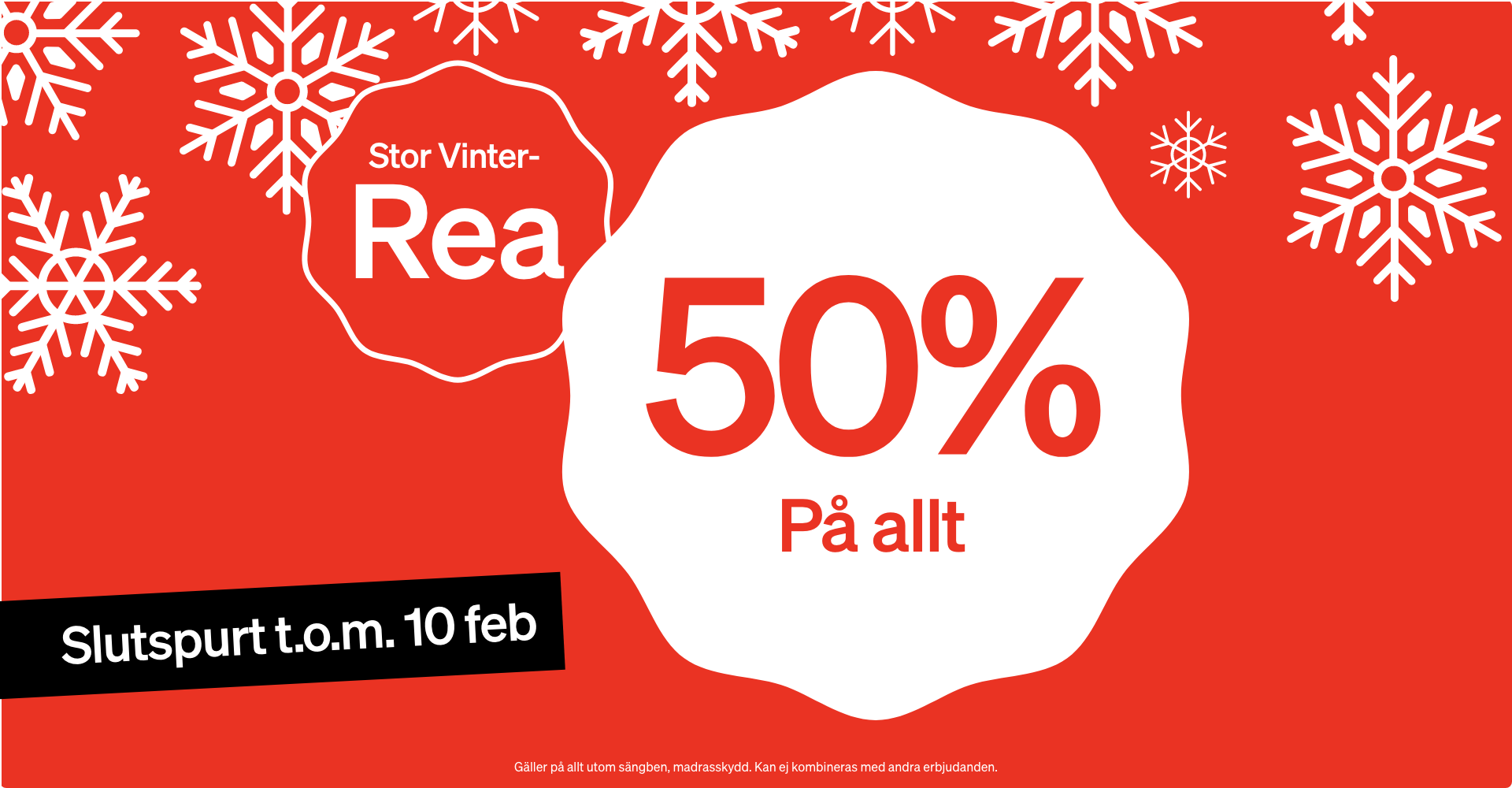 Vinterrea 50% på allt Vinterrea 50% på allt